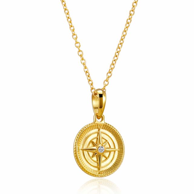 VITRU Compass pendant, studio product photo