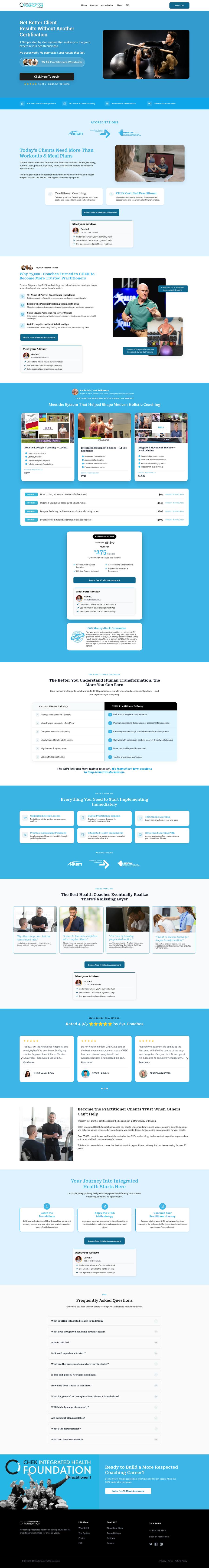 Full desktop capture of the certification landing page